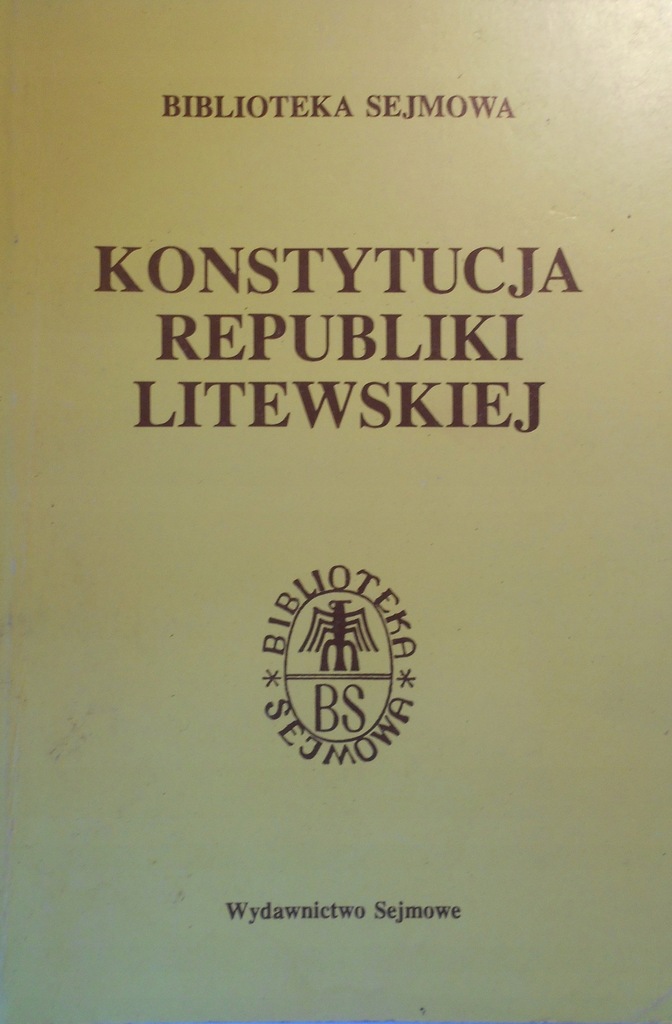 KONSTYTUCJA REPUBLIKI LITEWSKIEJ