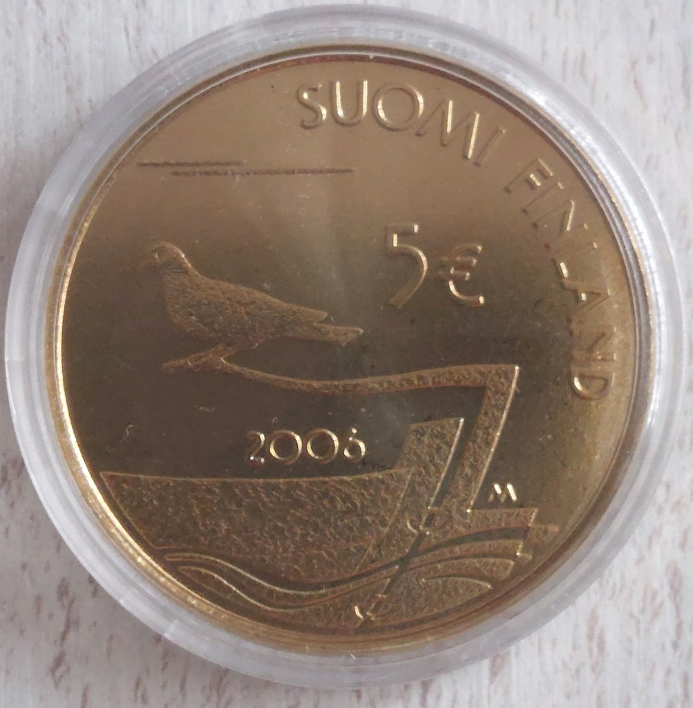 Finlandia moneta 5 euro 2006 Aland