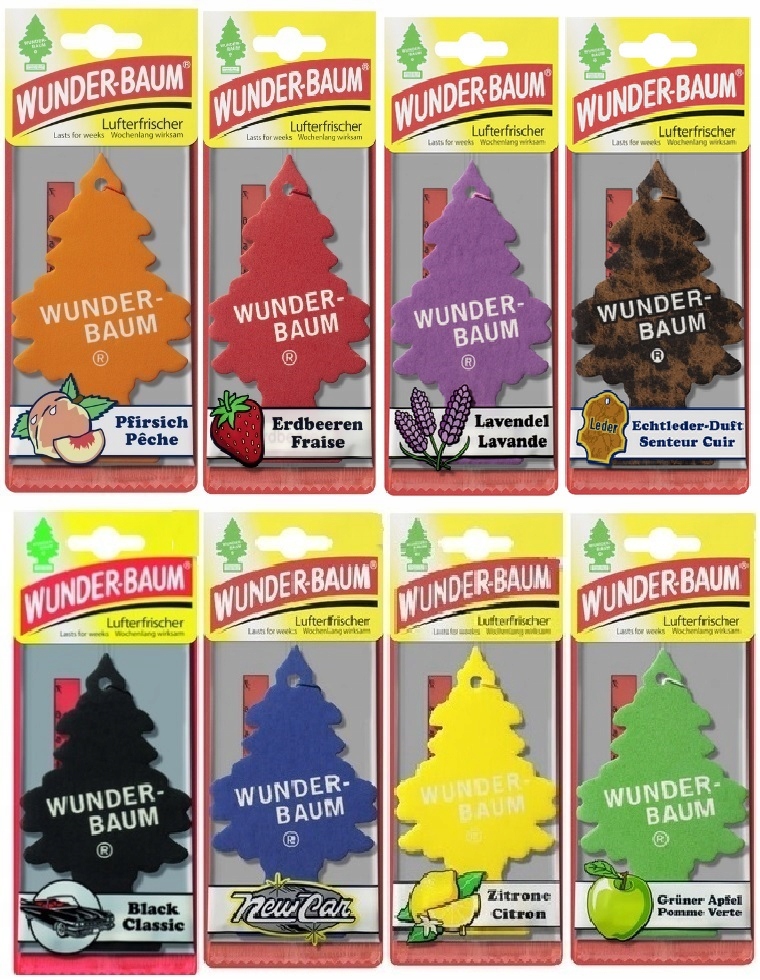CHOINKI ZAPACHOWE ZAWIESZKI WUNDER-BAUM 8 szt. mix