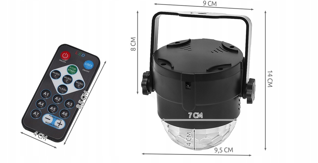Купить Диско-проектор Диско-шар Светодиодный RGB-прожектор: отзывы, фото, характеристики в интерне-магазине Aredi.ru