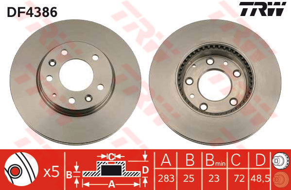 TARCZE + KLOCKI TRW PRZÓD MAZDA 6 GG GY 6929894241