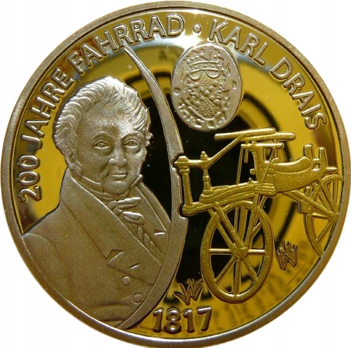 SZTABKA INWEST KARL DRAIS 1817 WYNALAZCA 200 LAT ROWERU
