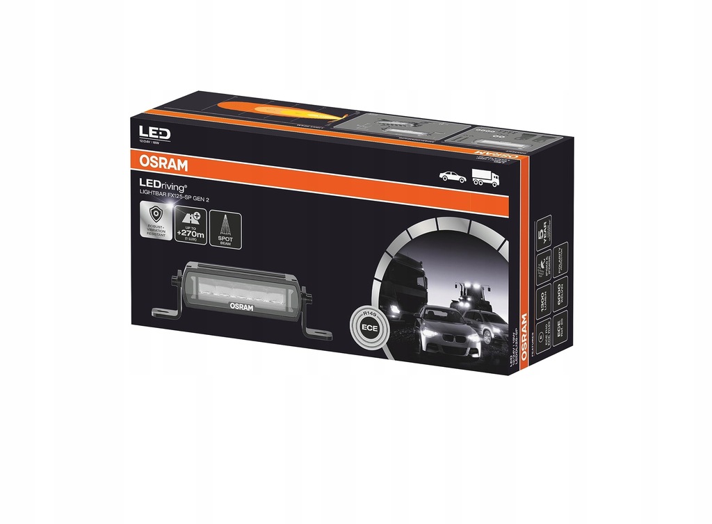 Osram LEDriving Lightbar FX125-SP Gen 2, Faro di