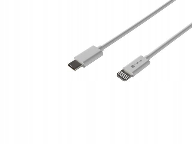 NATEC Prati kabel Lightning - USB-C M/M 1m biały MFI
