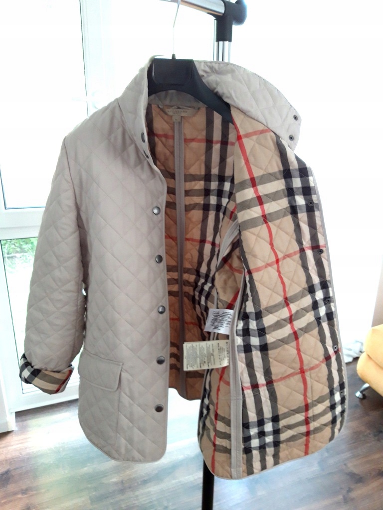 Burberry Brit jacket kurtka 36 38 40 pikowana beż