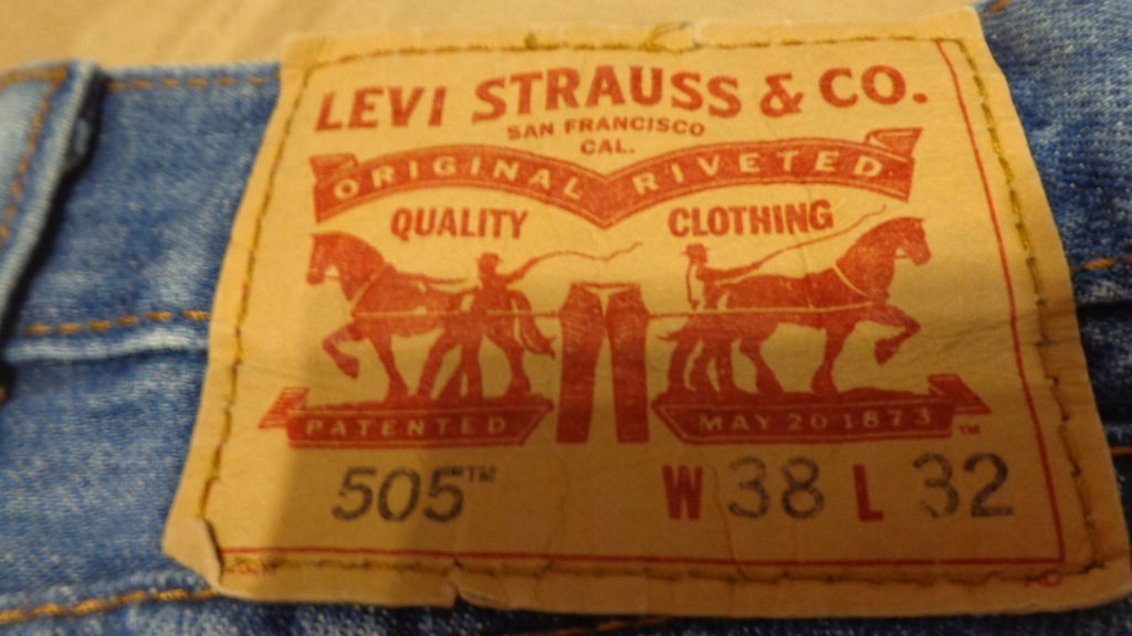 LEVIS 505 CLASSIC VINTAGE JEANS MEN .Rozmiar 38*36