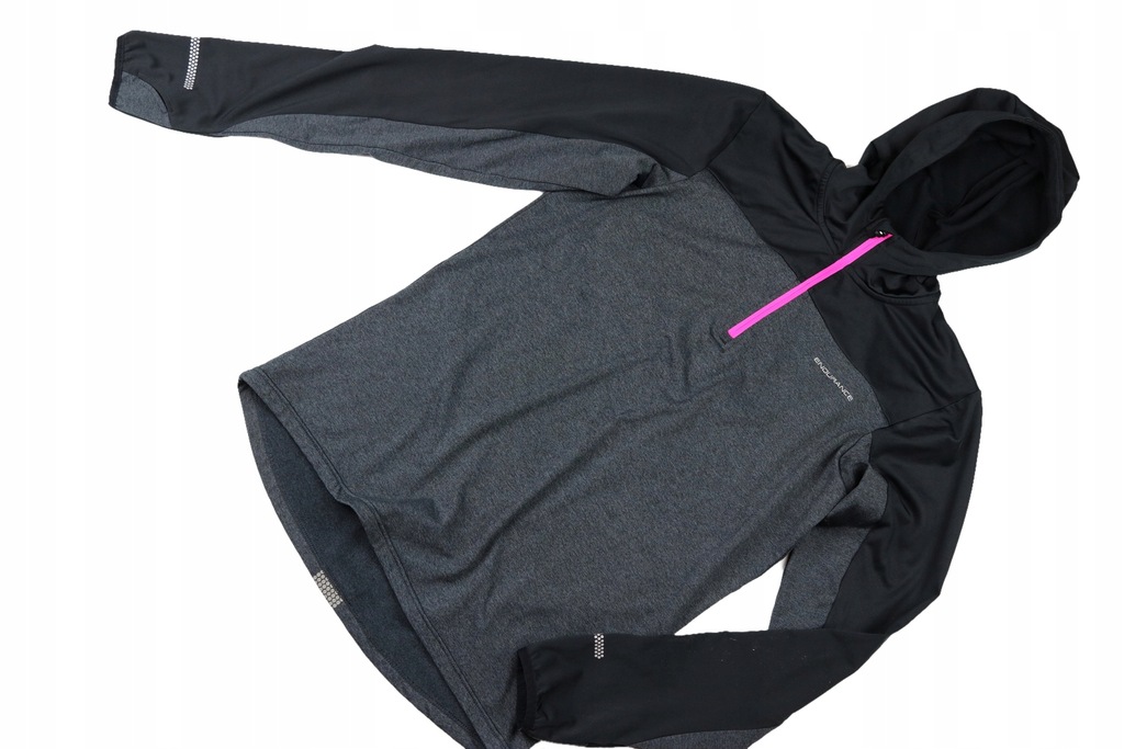 Endurance bluza termoaktywna czarno szara kapturXL