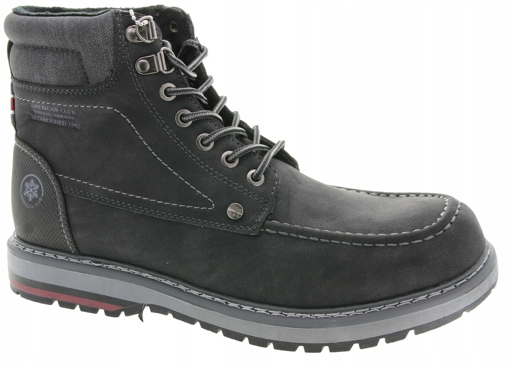 AMERICAN CLUB RH37 TRAPERY BUTY ZIMOWE NEW BLK 41