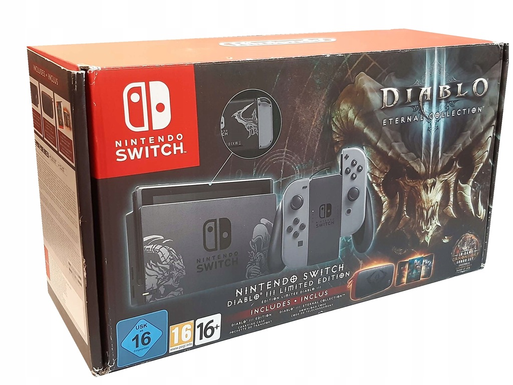 KONSOLA NINTENDO SWITCH V2 DIABLO III EDITION 11929886655 oficjalne