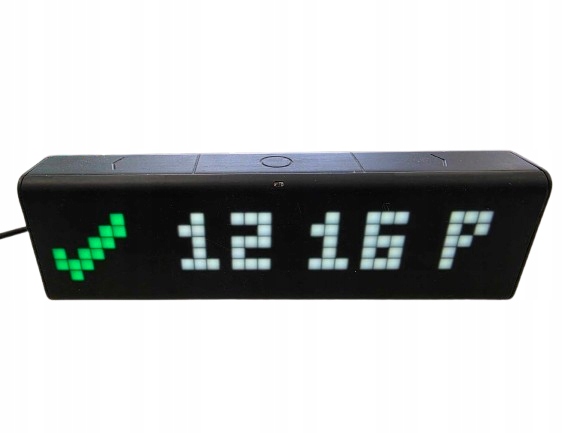 Stacja pogodowa Radiobudzik LaMetric Time Czarny Wi-FI