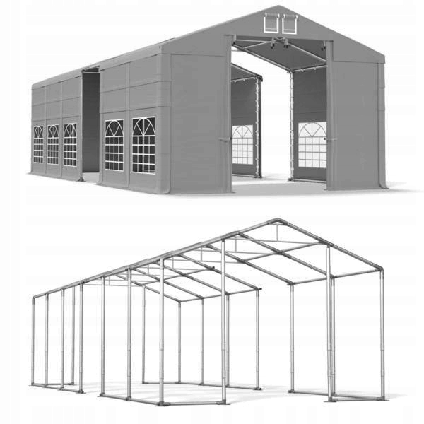 8x15m 4-5,5m Namiot ogrodowy stal ocynkowany