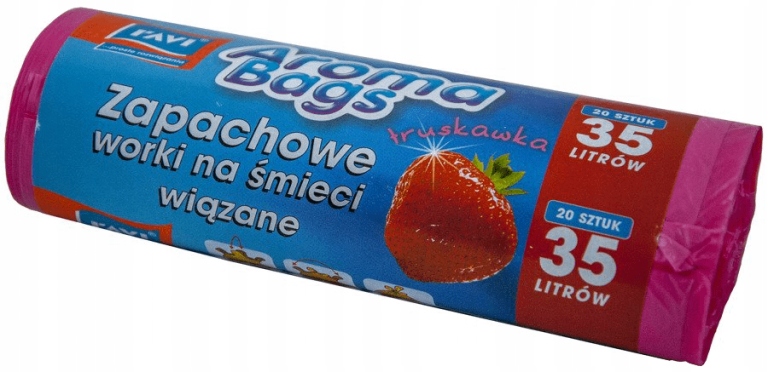 Worki na śmieci Aroma Bags Truskawka 35L