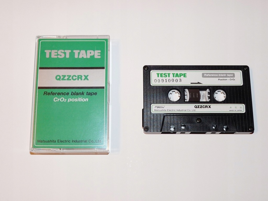 Kaseta testowa Matsushita/Technics QZZCRX chromowa – NOWA !