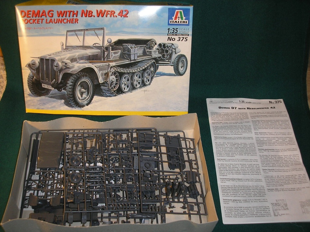 ITALERI DEMAG with Nb.Wfr 42 Rocket Launcher No375
