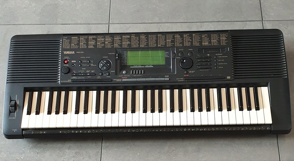 Yamaha psr top 520 keyboard
