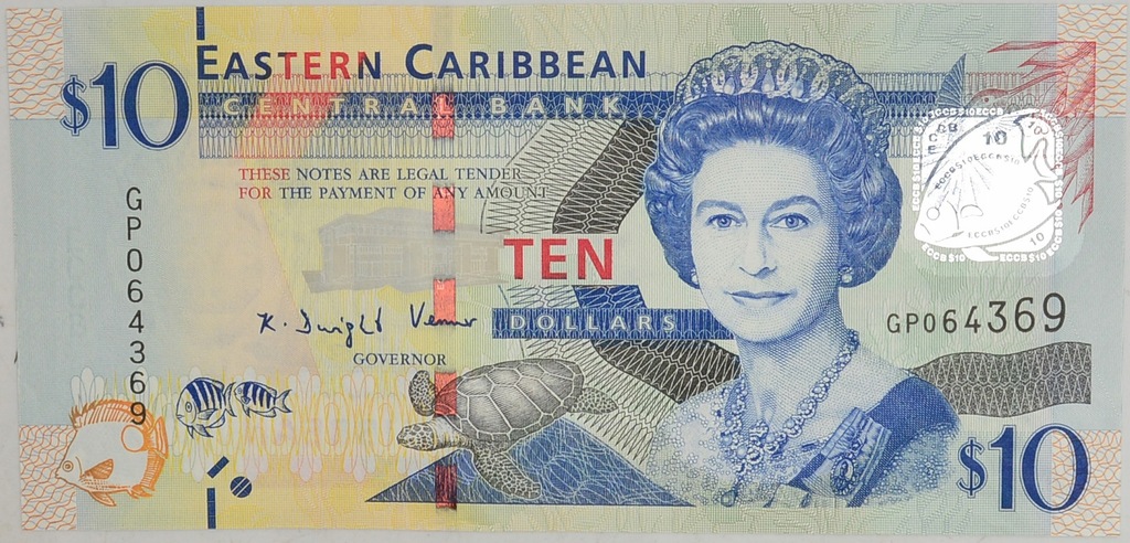 20.xx.Karaiby Wschodnie, 10 Dolarów 2012, St.1