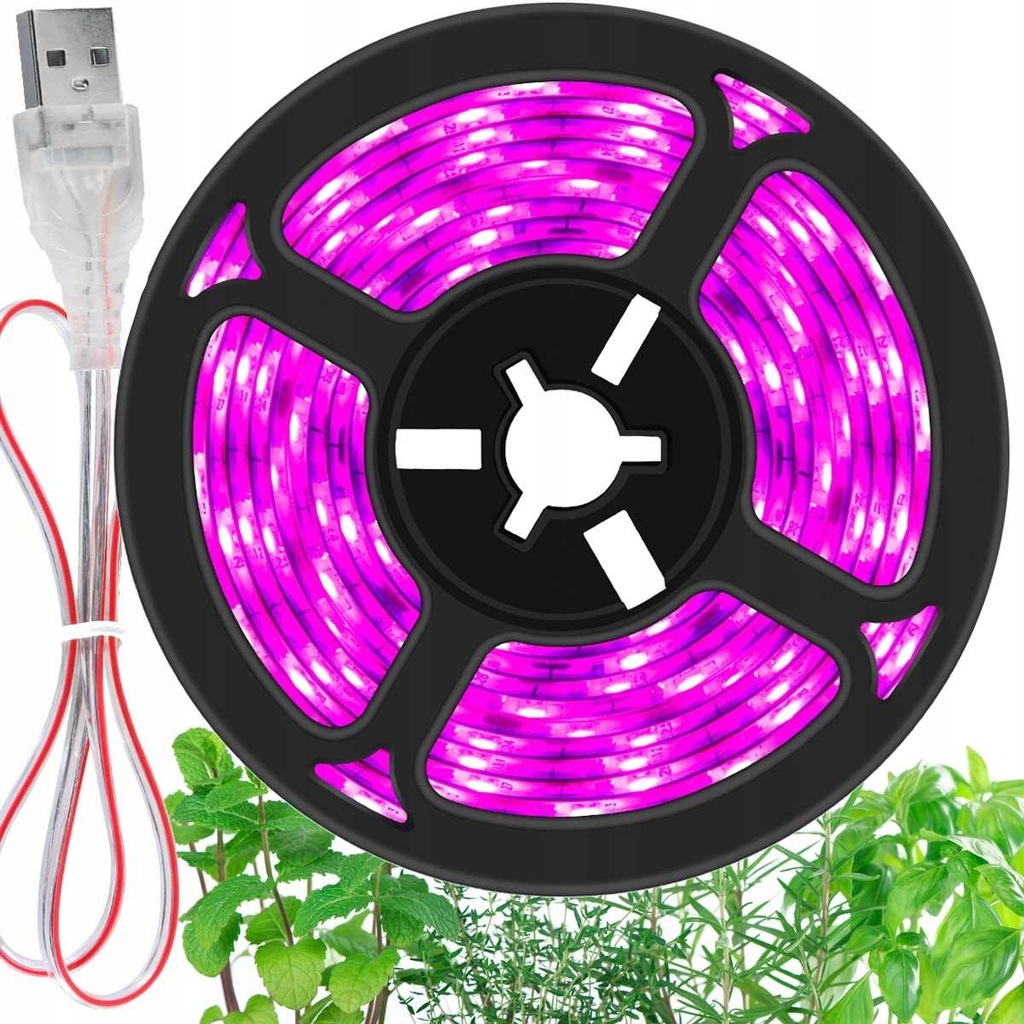 Taśma LED Plant Heckermann 3m USB IP20