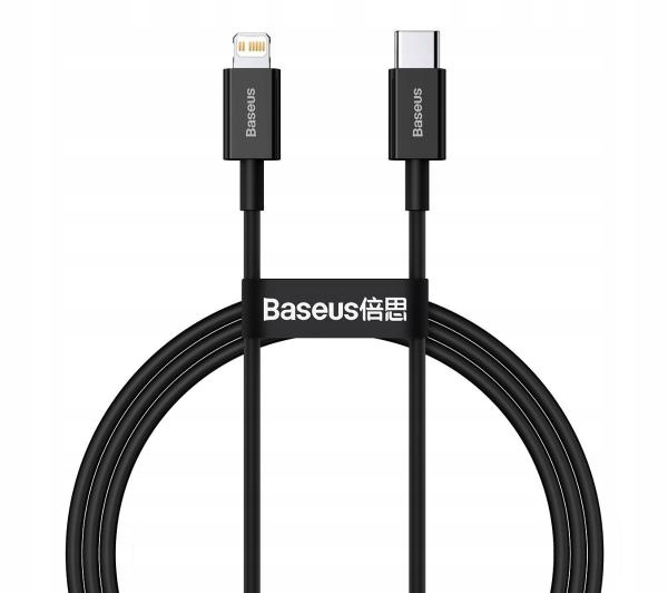 Купить Baseus Lightning - кабель USB-C 20 Вт 1 метр Черный: отзывы ...