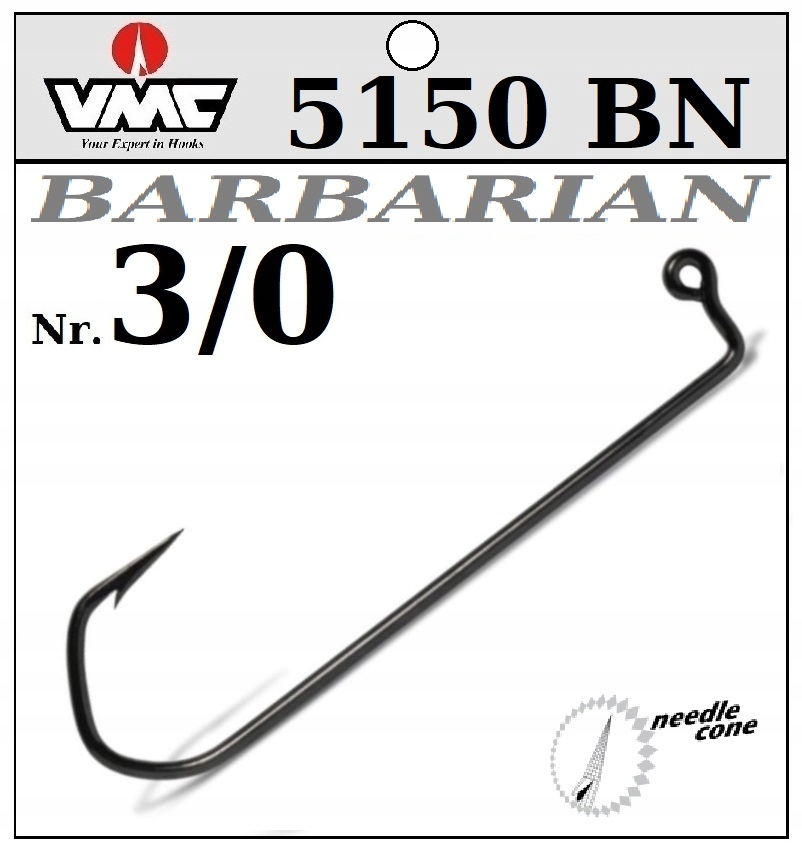 20 x JIG HAK VMC 5150 BN Nr.3/0 odlewanie główek