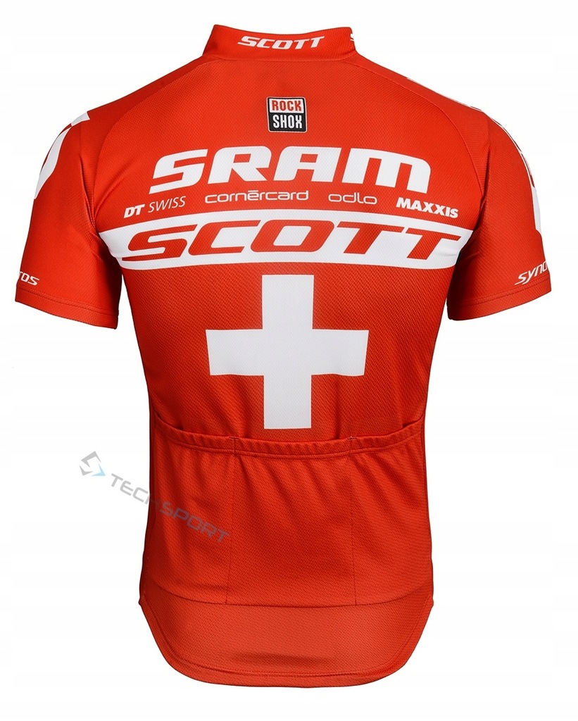 KOSZULKA ROWEROWA ODLO SCOTT RACING TEAM L RED 7464396738 oficjalne