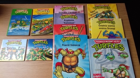 CHARYTATYWNIE Turtles żółwie ninja zestaw książek