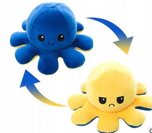 Plush Octopus Reversible Cute Flip Mood Soft Toy
