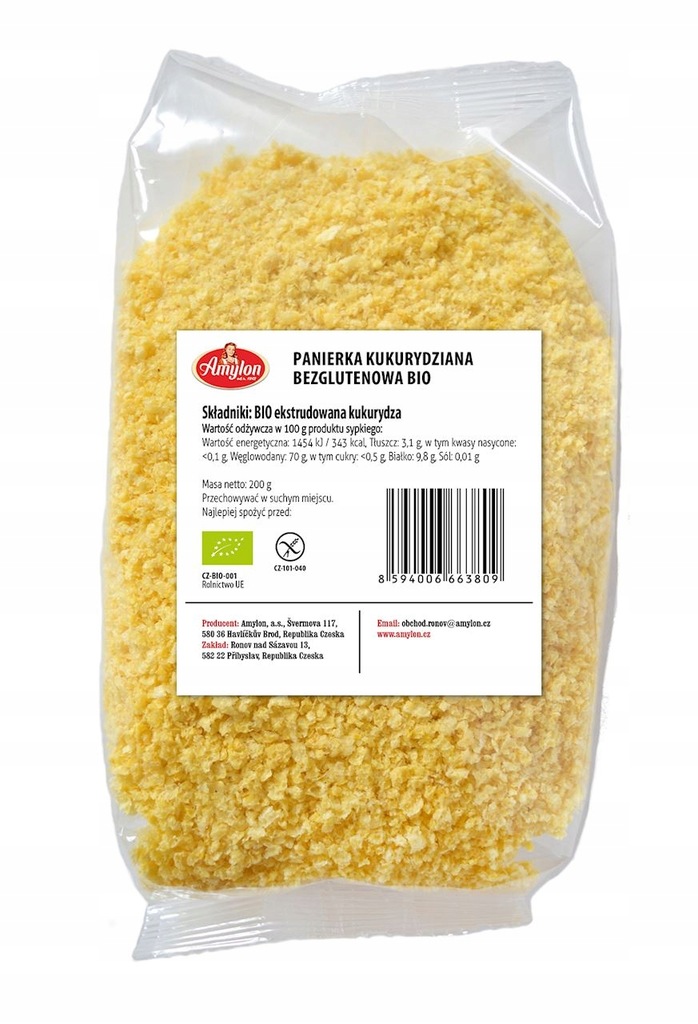 PANIERKA KUKURYDZIANA B.GLUTEN BIO 200 g - AMYLON