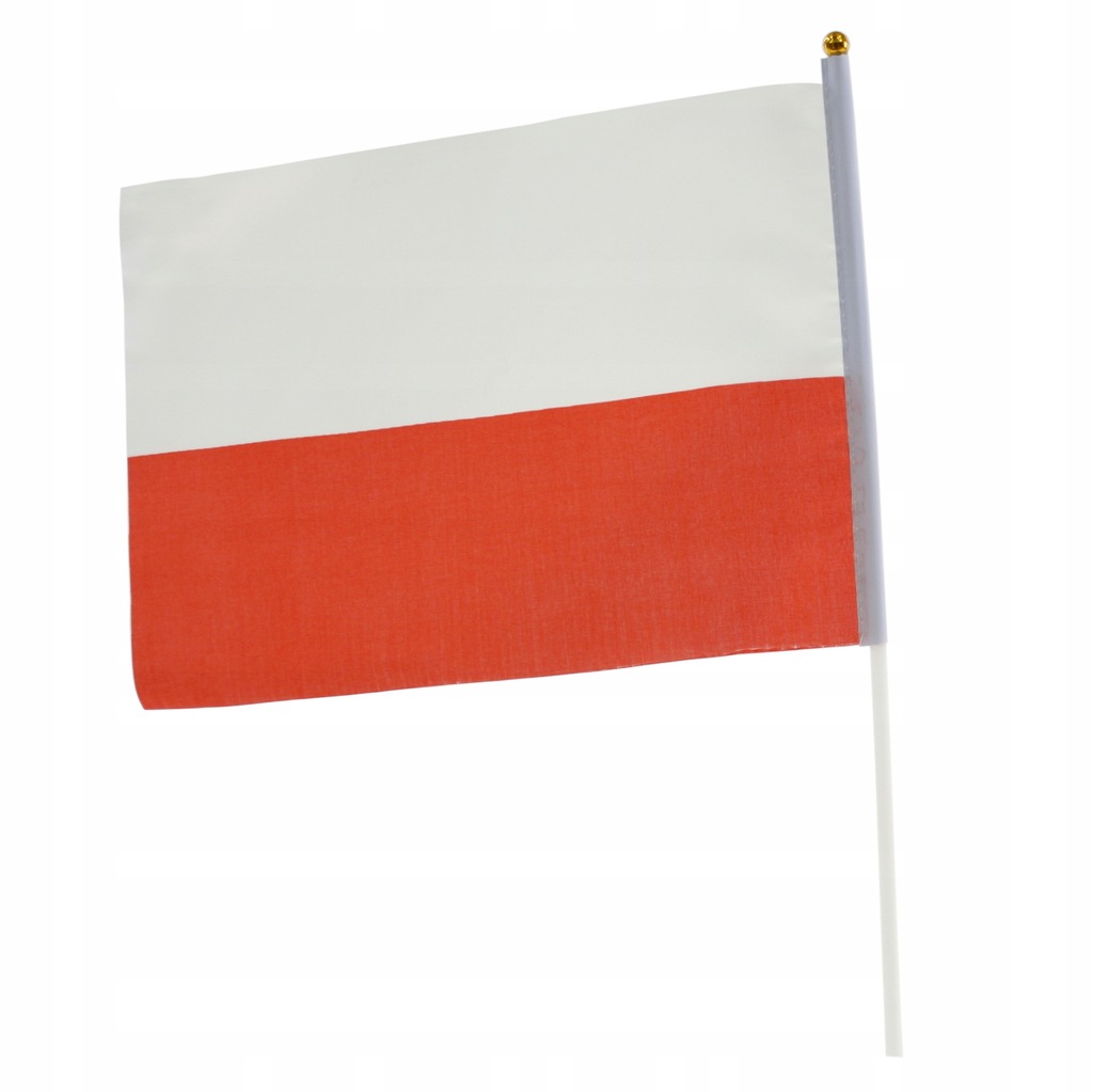 FLAGA POLSKA MATERIAŁOWA CHORĄGIEWKA POLSKI 30cm