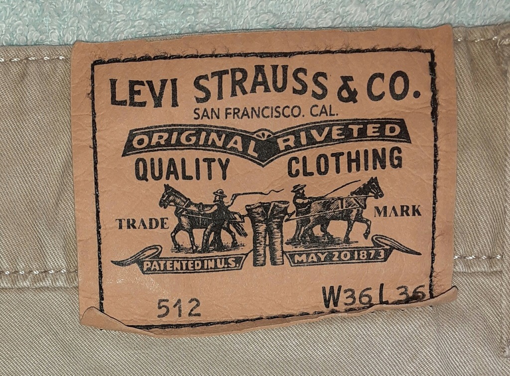 (W36 L36)/Levi's 512/Męskie spodnie,dżinsy,jeansy