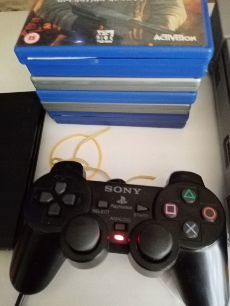 KONSOLA SONY PlayStation 2 Slim SCPH-90004 + 7 GIER