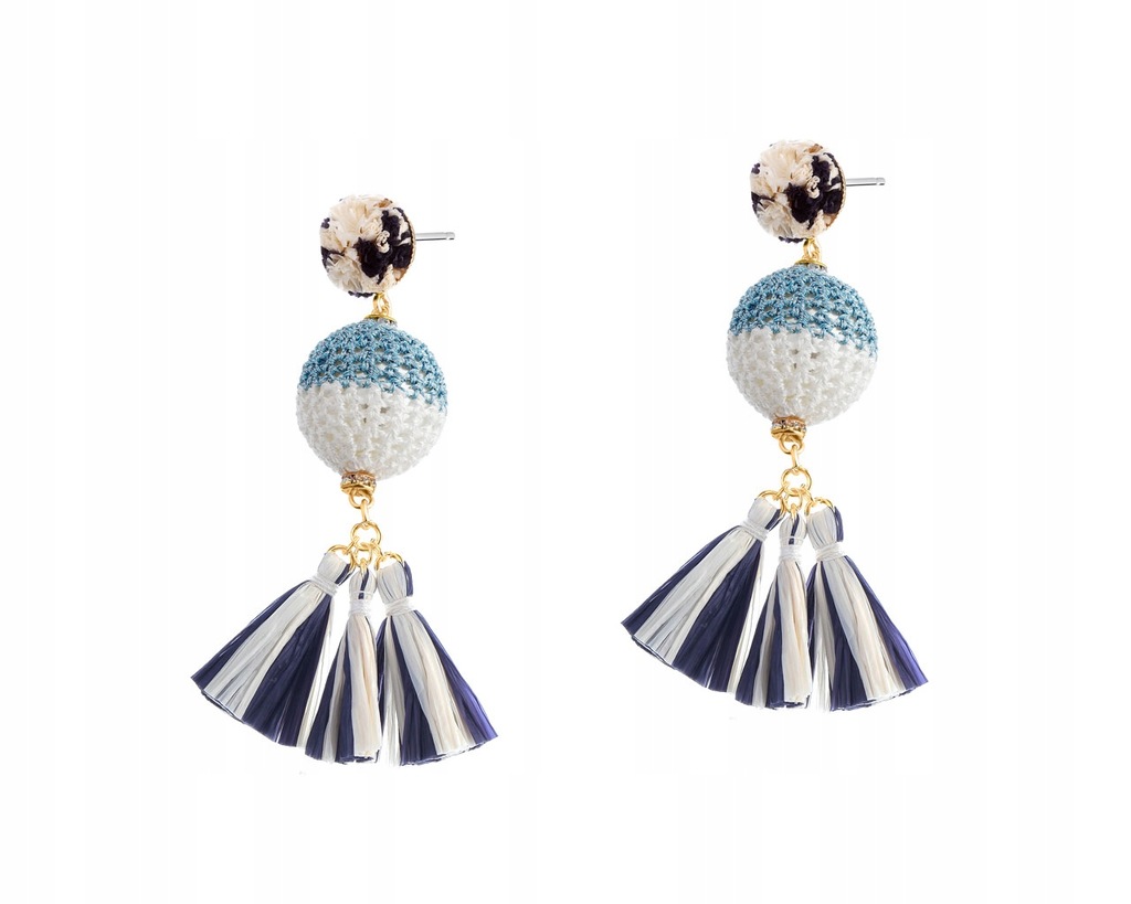 Apart Artelioni Kolczyki z z rafią chwosty