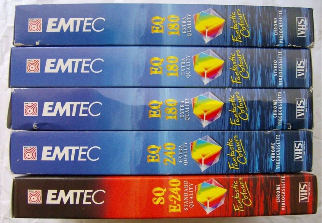 Kasety video VHS EMTEC E-180/E-240