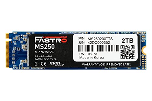 Mega Fastro SSD 2TB MS250 Series PCI-Express NVMe