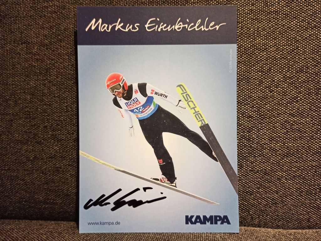 Markus Eisenbichler Skoki Narciarskie Autograf De 9954735663 Oficjalne Archiwum Allegro