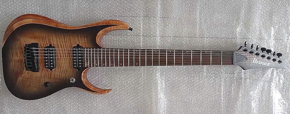 ギター Ibanez AXION LABEL 2019 RGD71AL Ibanez RGD71AL Axion Label 7-String, Antique Brown Stained