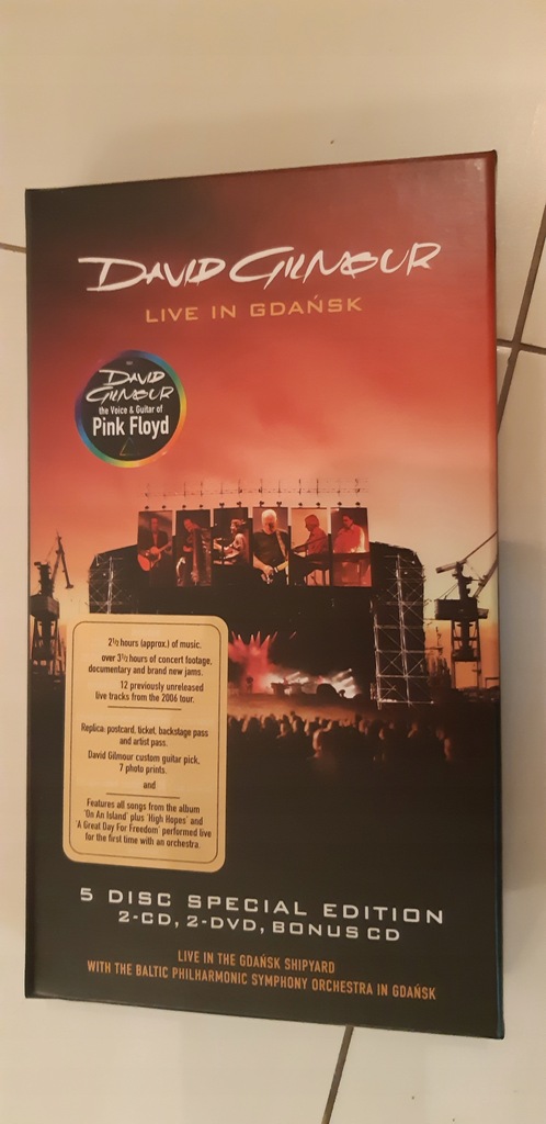 DAVID GILMOUR LIVE IN GDAŃSK 3CD 2DVD DELUXE EDIT!