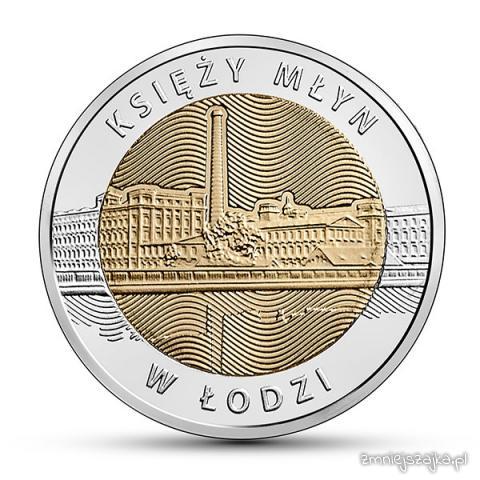 5 zł okolicznościowe Księży Młyn w Łodzi