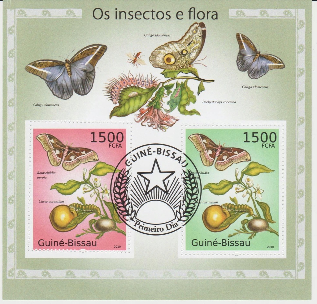 Gwinea Bissau Mi. bl. 874 kas.Motyle