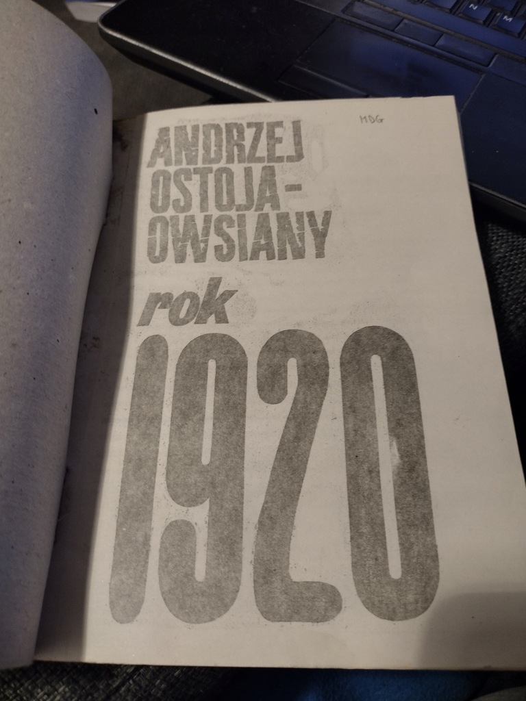 Rok 1920 A. Ostoja- Owsiany wyd 1980 r