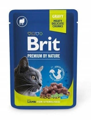 BRIT Premium by Nature Lamb for Sterilized - mokra karma dla kota - 100 g B