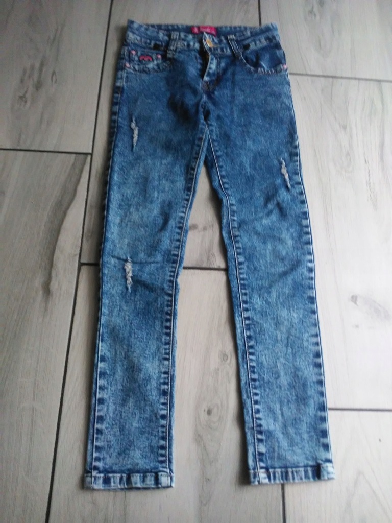 Spodnie jeansy roz 134-140