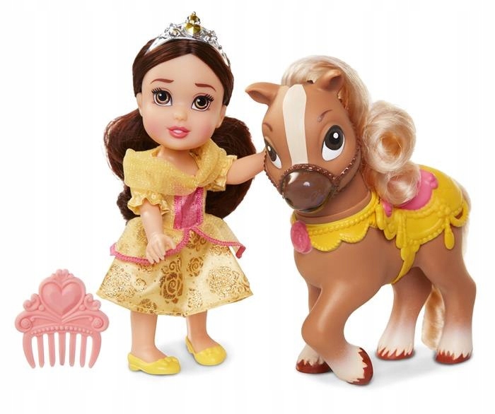 DISNEY PRINCESS BELLA MINI LALKA I KUCYK