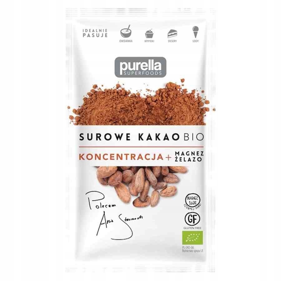 Surowe kruszone ziarna kakao Purella Superfoods BI