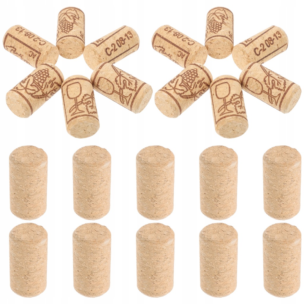 Wooden Cork Stopper Bottle Corks Seal 40 Pcs