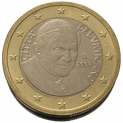 49067. Watykan - 1 euro - 2008r.