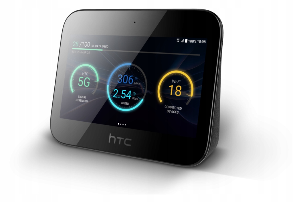 Купить HTC 5G HUB Маршрутизатор LTE Дисплей WiFi 5 Android 9: отзывы, фото, характеристики в интерне-магазине Aredi.ru