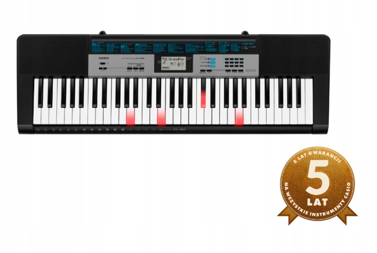 Keyboard organy Casio LK-136 lekcje zasilacz