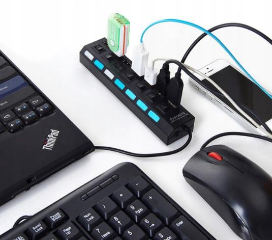 Купить USB-концентратор-разветвитель на 7 портов: отзывы, фото, характеристики в интерне-магазине Aredi.ru