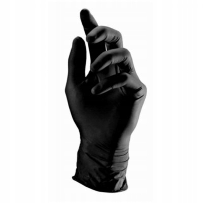 Rękawiczki nitrylowe w kolorze czarnym "L"100 szt