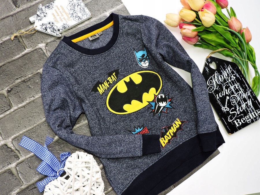 BATMAN - BAJKOWA BLUZA NASZYWKI r 128